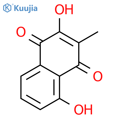 1,4-Naphthalenedione, 2,5-dihydroxy-3-methyl- (9CI) structure