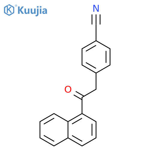Benzonitrile, 4-[2-(1-naphthalenyl)-2-oxoethyl]- structure