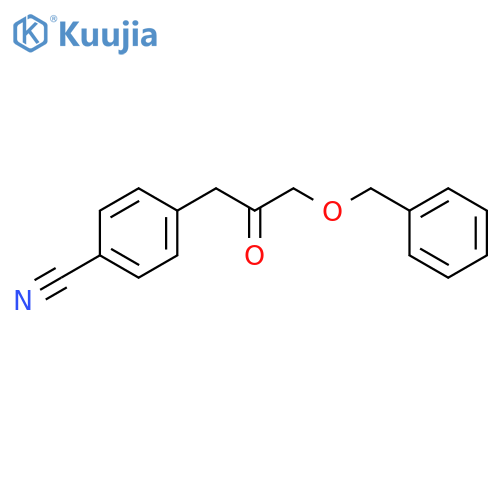 Benzonitrile, 4-[2-oxo-3-(phenylmethoxy)propyl]- structure