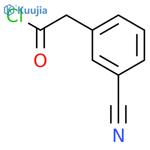 Benzeneacetyl chloride, 3-cyano- structure