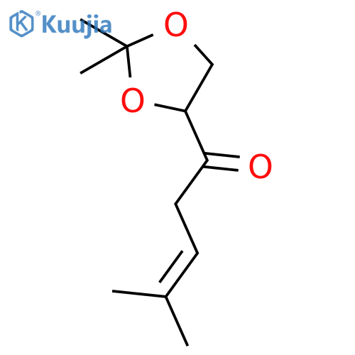 3-PENTEN-1-ONE, 1-(2,2-DIMETHYL-1,3-DIOXOLAN-4-YL)-4-METHYL- structure