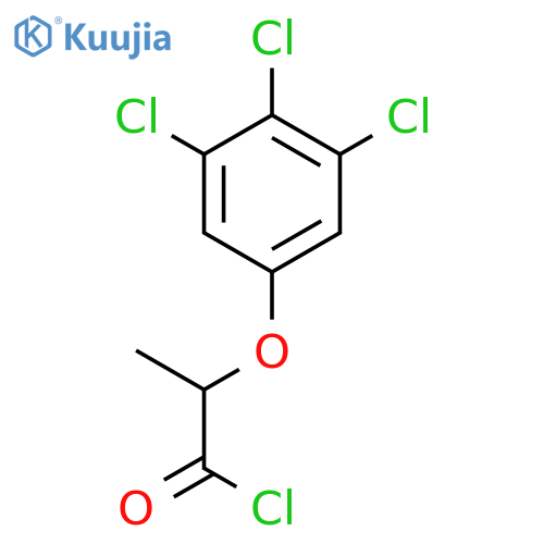Propanoyl chloride, 2-(3,4,5-trichlorophenoxy)- structure