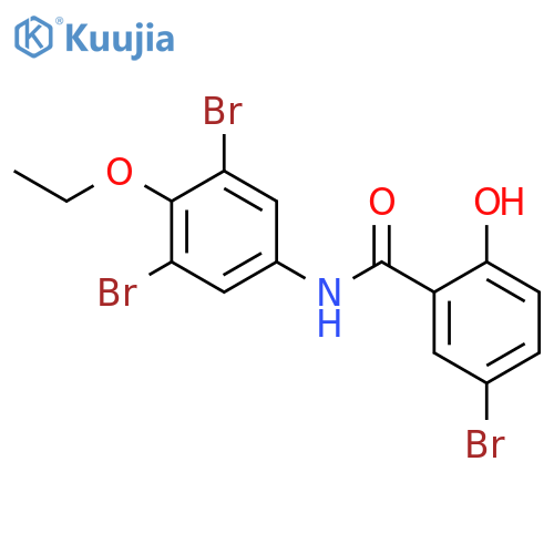 Benzamide, 5-bromo-N-(3,5-dibromo-4-ethoxyphenyl)-2-hydroxy- structure