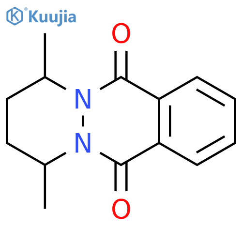 Pyridazino[1,2-b]phthalazine-6,11-dione, 1,2,3,4-tetrahydro-1,4-dimethyl- structure