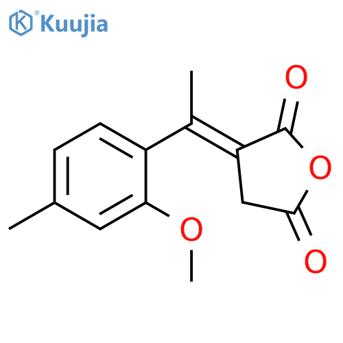 2,5-Furandione, dihydro-3-[1-(2-methoxy-4-methylphenyl)ethylidene]-, (E)- (9CI) structure
