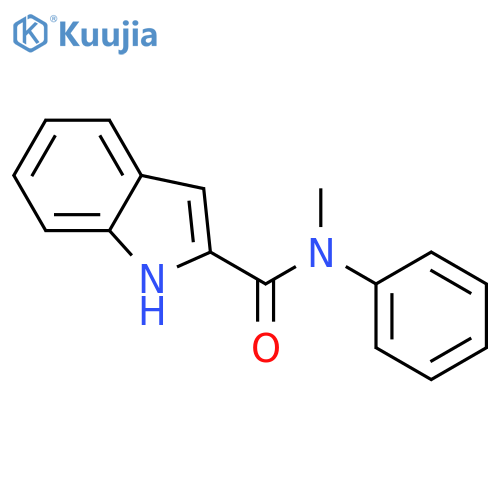 N-methyl-N-phenyl-1H-indole-2-carboxamide structure