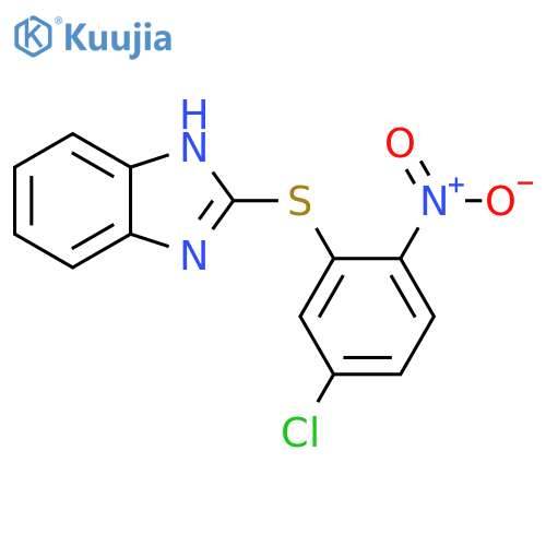 1H-Benzimidazole, 2-[(5-chloro-2-nitrophenyl)thio]- structure