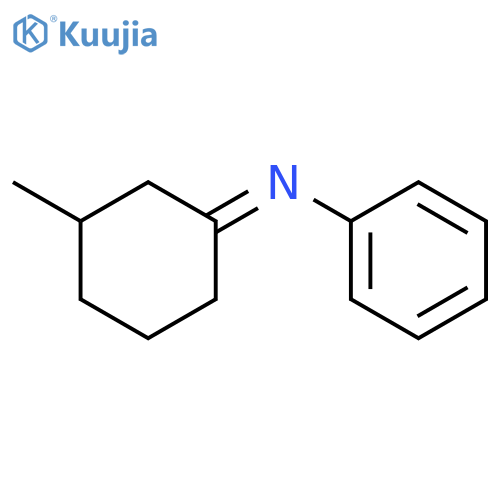 Benzenamine, N-(3-methylcyclohexylidene)- structure