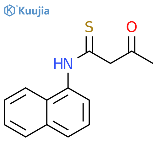 Butanethioamide, N-1-naphthalenyl-3-oxo- structure