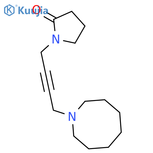2-PYRROLIDINONE, 1-[4-(HEXAHYDRO-1(2H)-AZOCINYL)-2-BUTYNYL]- structure
