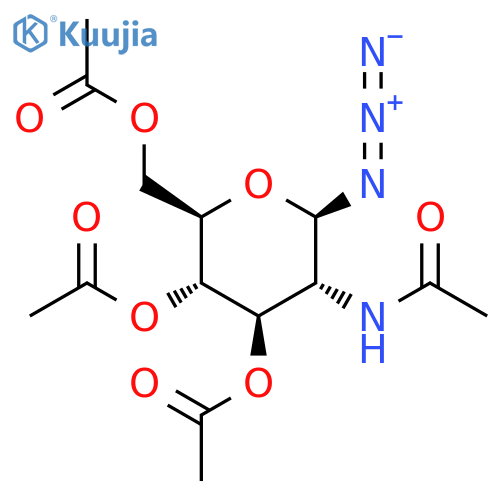 Azido 2-Acetamido-2-deoxy-3,4,6-tri-O-acetyl-β-D-glucopyranoside structure