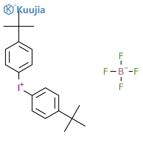 Bis-(4-tert-butylphenyl)-iodonium tetrafluoroborate structure