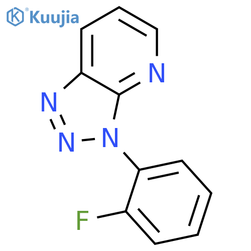 3H-1,2,3-Triazolo[4,5-b]pyridine, 3-(2-fluorophenyl)- structure
