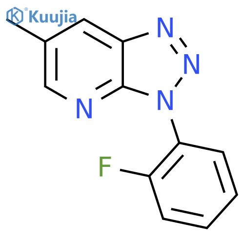 3H-1,2,3-Triazolo[4,5-b]pyridine, 3-(2-fluorophenyl)-6-methyl- structure