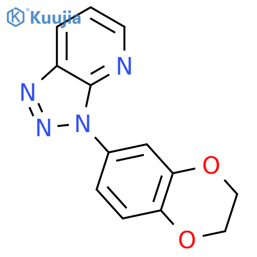 3H-1,2,3-Triazolo[4,5-b]pyridine, 3-(2,3-dihydro-1,4-benzodioxin-6-yl)- structure