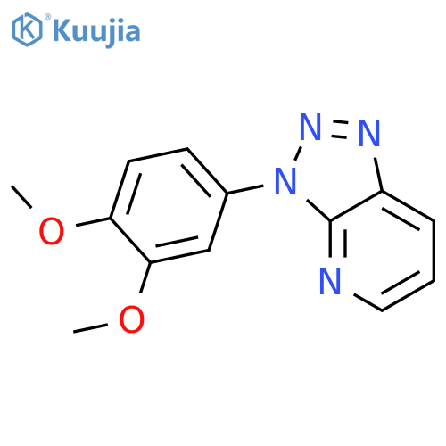 3H-1,2,3-Triazolo[4,5-b]pyridine, 3-(3,4-dimethoxyphenyl)- structure