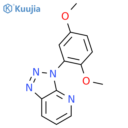 3H-1,2,3-Triazolo[4,5-b]pyridine, 3-(2,5-dimethoxyphenyl)- structure