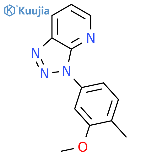 3H-1,2,3-Triazolo[4,5-b]pyridine, 3-(3-methoxy-4-methylphenyl)- structure
