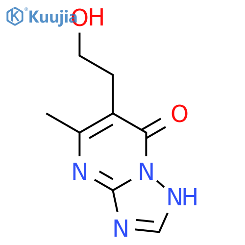 6-(2-hydroxyethyl)-5-methyl1,2,4triazolo1,5-apyrimidin-7(4H)-one structure