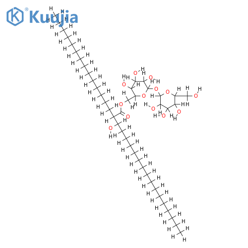6-O-((2R,3R)-3-hydroxy-2-tetradecyloctadecanoyl)-alpha,alpha-trehalose structure