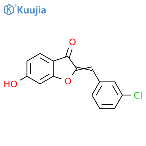 3(2H)-Benzofuranone, 2-[(3-chlorophenyl)methylene]-6-hydroxy- structure