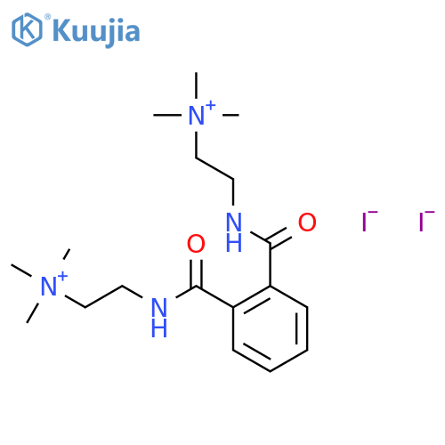 Trimethyl-[2-[[2-[2-(trimethylazaniumyl)ethylcarbamoyl]benzoyl]amino]ethyl]azanium;diiodide structure