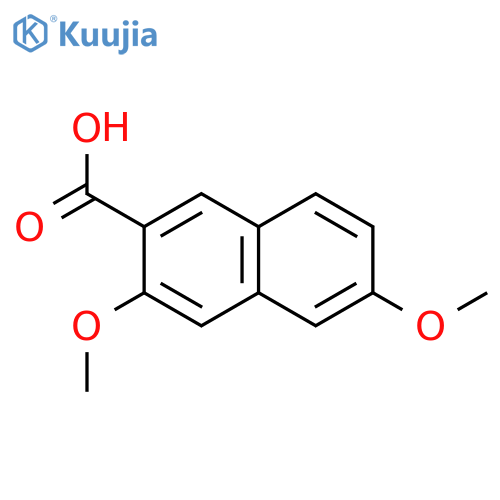 2-Naphthalenecarboxylic acid, 3,6-dimethoxy- structure
