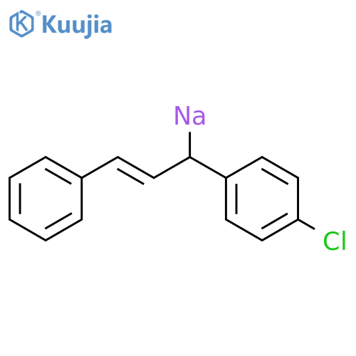 Sodium, [1-(4-chlorophenyl)-3-phenyl-2-propenyl]-, (E)- structure