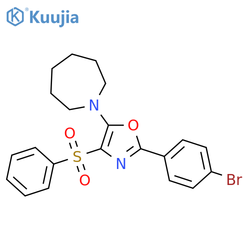 1-4-(benzenesulfonyl)-2-(4-bromophenyl)-1,3-oxazol-5-ylazepane structure
