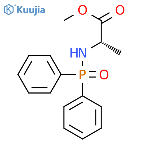 L-Alanine, N-(diphenylphosphinyl)-, methyl ester structure
