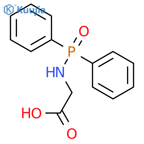 Glycine, N-(diphenylphosphinyl)- structure
