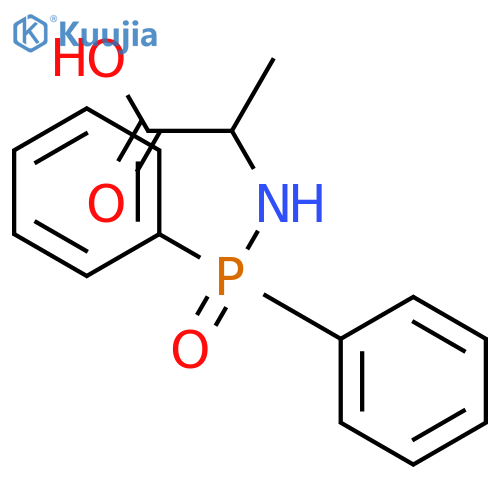 L-Alanine, N-(diphenylphosphinyl)- structure