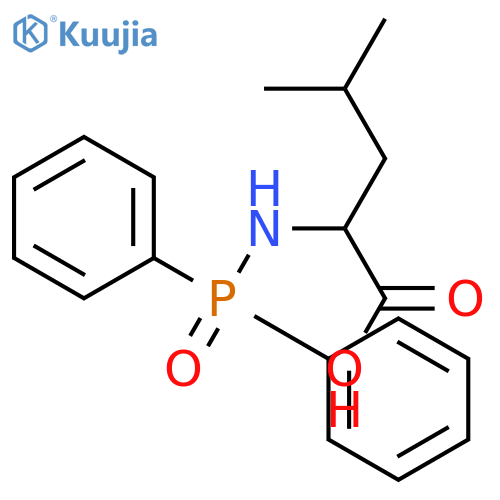 L-Leucine, N-(diphenylphosphinyl)- structure