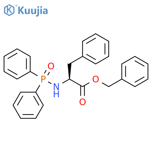 L-Phenylalanine, N-(diphenylphosphinyl)-, phenylmethyl ester structure