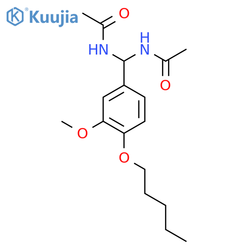 N-{acetamido3-methoxy-4-(pentyloxy)phenylmethyl}acetamide structure