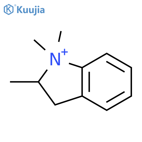 1,1,2-trimethyl-2,3-dihydroindol-1-ium;iodide structure