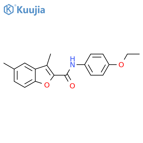 N-(4-ethoxyphenyl)-3,5-dimethyl-1-benzofuran-2-carboxamide structure