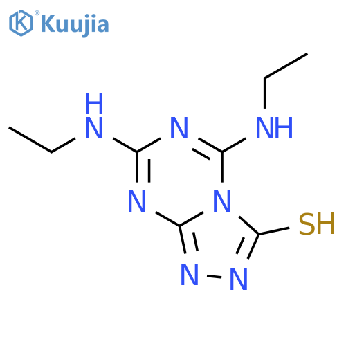 Bis(ethylamino)-1,2,4triazolo4,3-a1,3,5triazine-3-thiol structure
