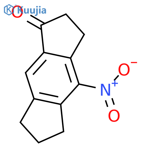 S-INDACEN-1(2H)-ONE, 3,5,6,7-TETRAHYDRO-4-NITRO- structure