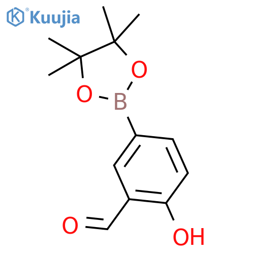 2-Hydroxy-5-(4,4,5,5-tetramethyl-1,3,2-dioxaborolan-2-yl)benzaldehyde structure