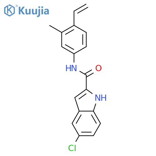1H-Indole-2-carboxamide, 5-chloro-N-(4-ethenyl-3-methylphenyl)- structure