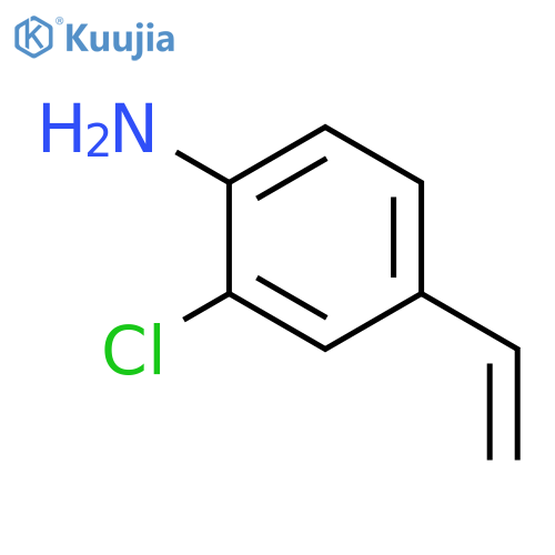 Benzenamine, 2-chloro-4-ethenyl- structure
