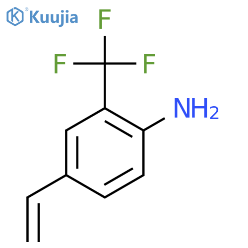 BENZENAMINE, 4-ETHENYL-2-(TRIFLUOROMETHYL)- structure