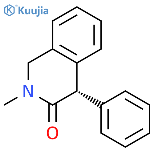 3(2H)-Isoquinolinone, 1,4-dihydro-2-methyl-4-phenyl-, (4S)- structure