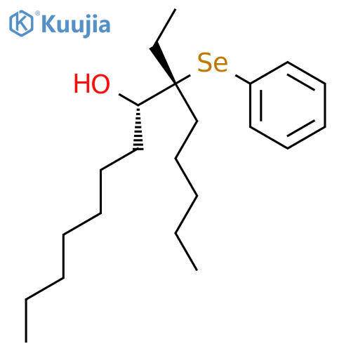 7-Tetradecanol, 6-ethyl-6-(phenylseleno)-, (R*,S*)- structure