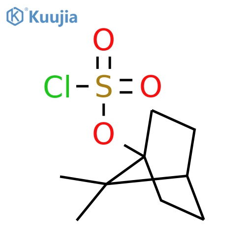 Chlorosulfuric acid, 7,7-dimethylbicyclo[2.2.1]hept-1-yl ester structure