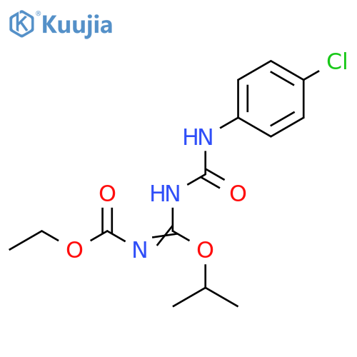 Carbamic acid, [[[[(4-chlorophenyl)amino]carbonyl]amino](1-methylethoxy)methylene]-, ethyl ester (9CI) structure
