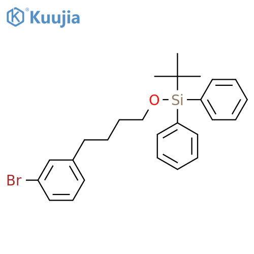 Silane, [4-(3-bromophenyl)butoxy](1,1-dimethylethyl)diphenyl- structure