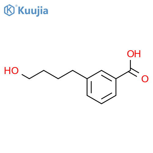 3-(4-hydroxybutyl)benzoic acid structure