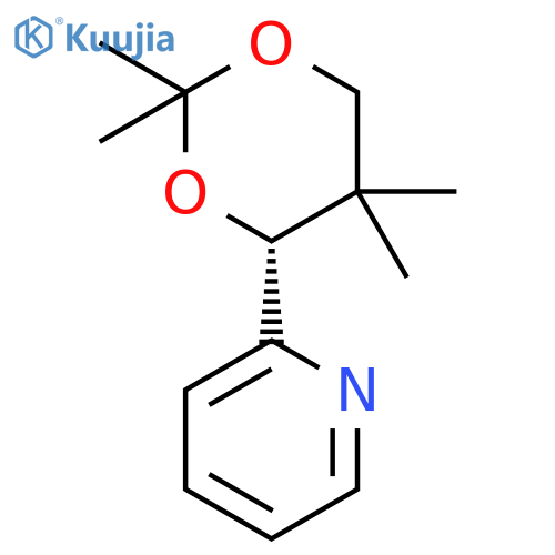 Pyridine, 2-[(4R)-2,2,5,5-tetramethyl-1,3-dioxan-4-yl]- structure